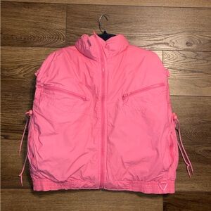 Vintage Goden Bear women’s pink puffer snow vest size M